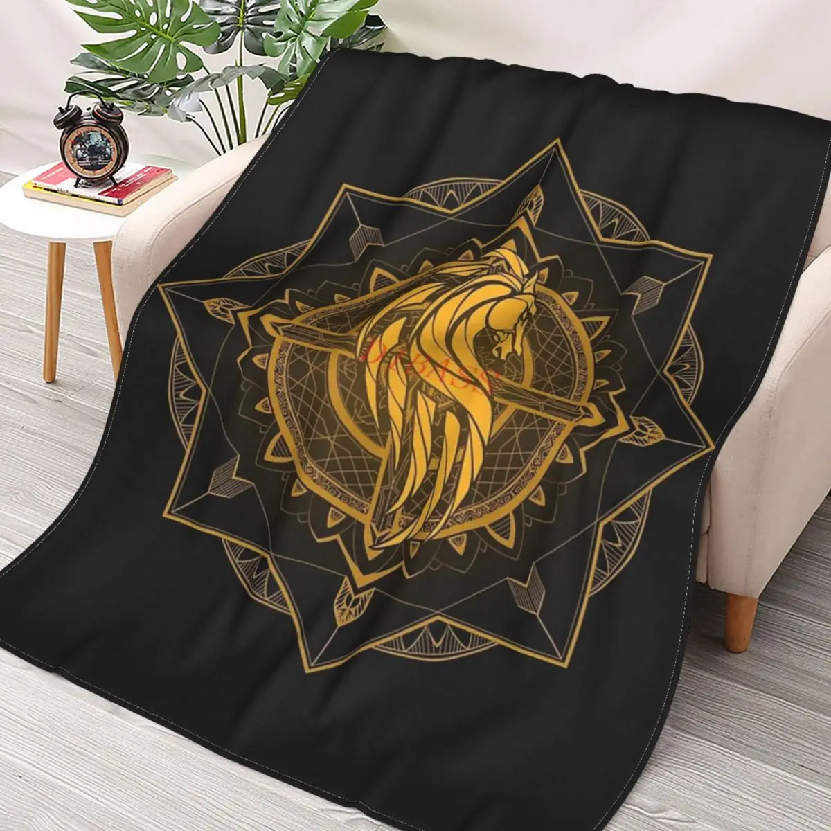 

Rider Of Rohan 3D Printed Flannel Throw Blanket