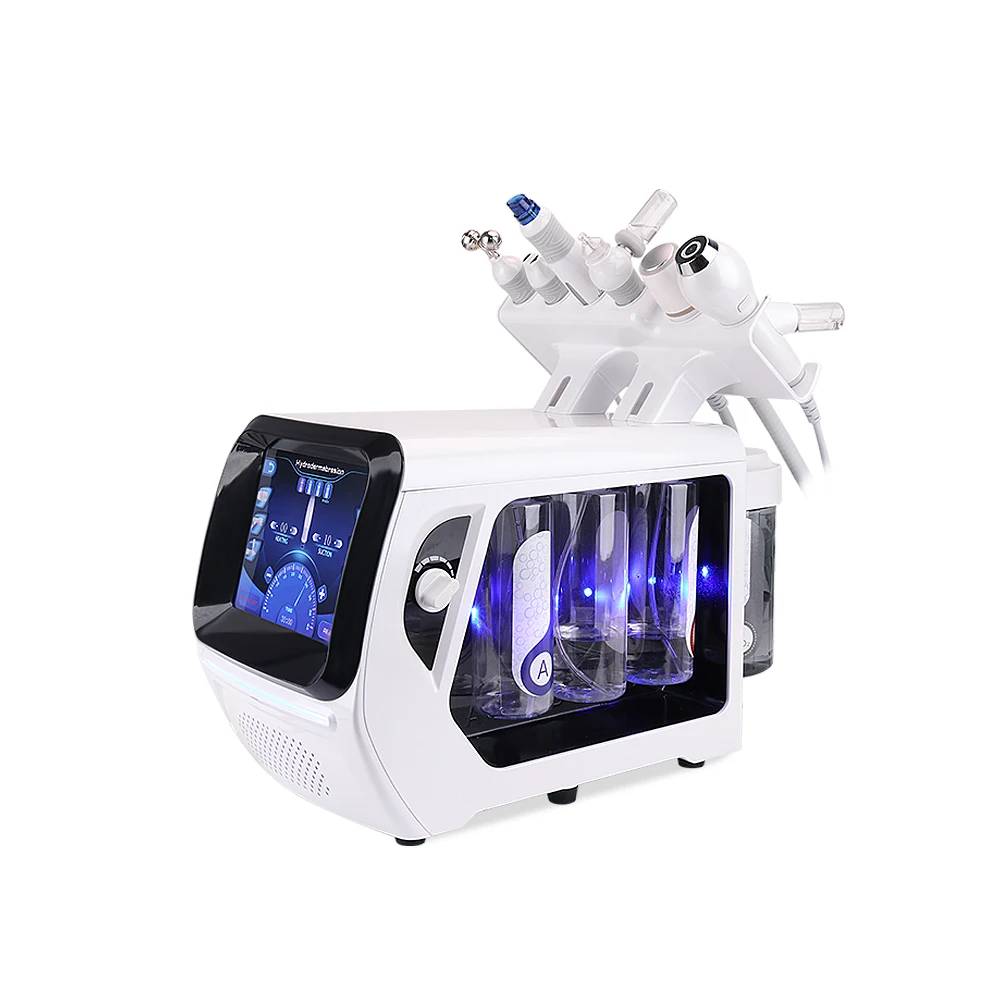 

6 in 1 Water Peeling Oxygen Microdermabrasion Diamond Machine H2O2 Oxygen Aqua Facial Jet Peel Machine bubble machine