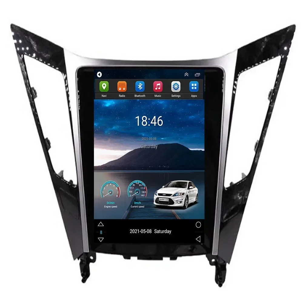 Для Hyundai Sonata Android 13 YF 8 2010-2015 вертикальный экран Тесла Автомобильная GPS-навигация
