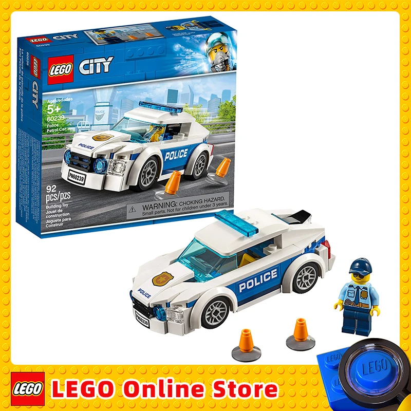 

LEGO City Police Patrol Car Children Building Blocks Toys Gift 60239 (92 Pieces)