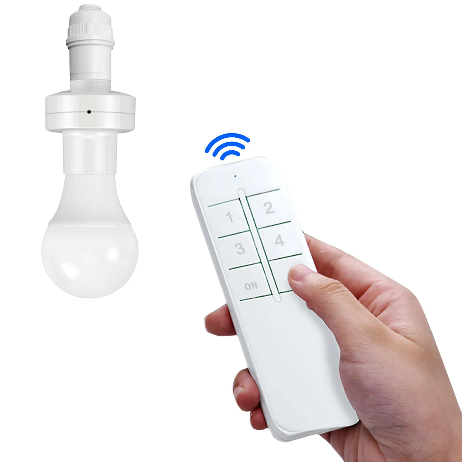 

Smart Light Bulb Socket E27 LED Wifi Light Bulb Adapter APP Remote Control Lamp Holder Timer Function Work On 2.4Ghz Network No