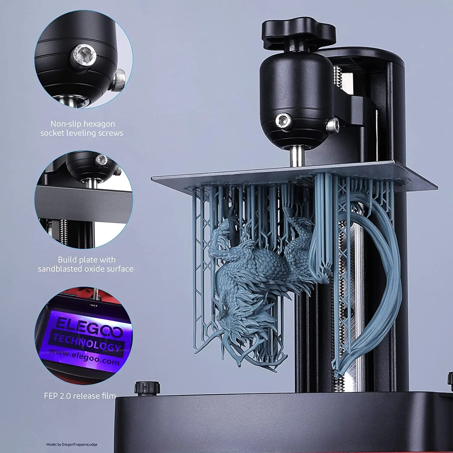 3D-принтер ELEGOO MARS 3 PRO MSLA, УФ фотоотверждение, ЖК-дисплей, 3D ...