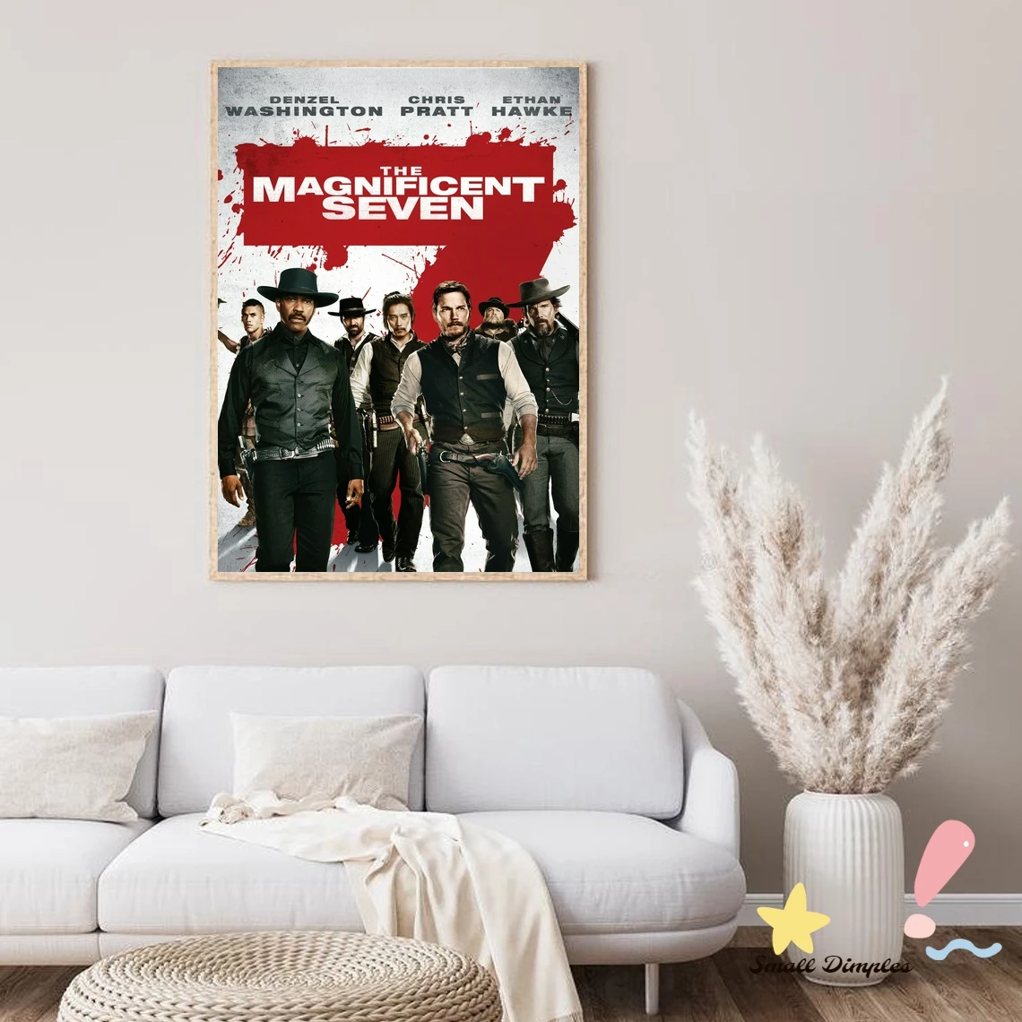 Великолепный постер с изображением семи фильмов холст художественный принт