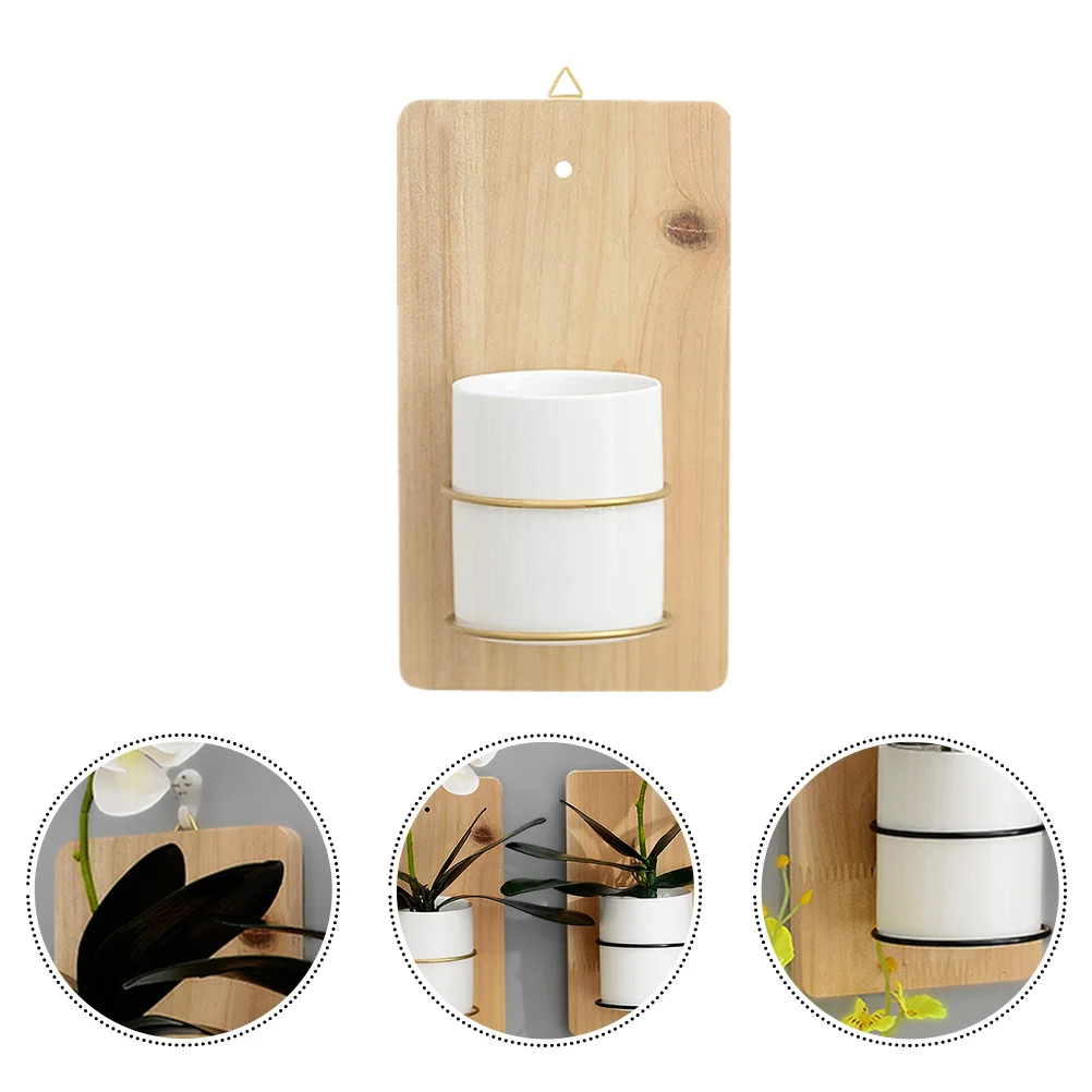 

Home Simple Flower Basket Pastoral Flower Holder Wall Hanging Flower Pot