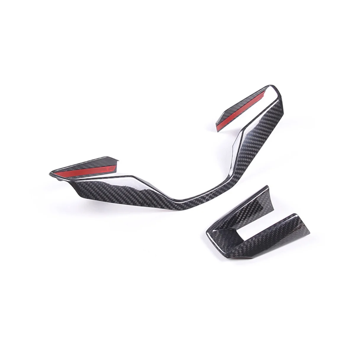 

Car Steering Wheel Decorative Frame Cover Panel Dry Carbon Fiber for 2022-2023 Interior Accessories