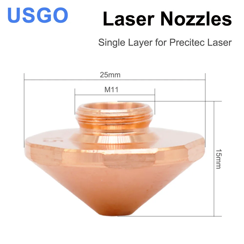 Лазерные сопла диаметром 28 мм однослойные и двухслойные калибр 0 8–4 для режущей