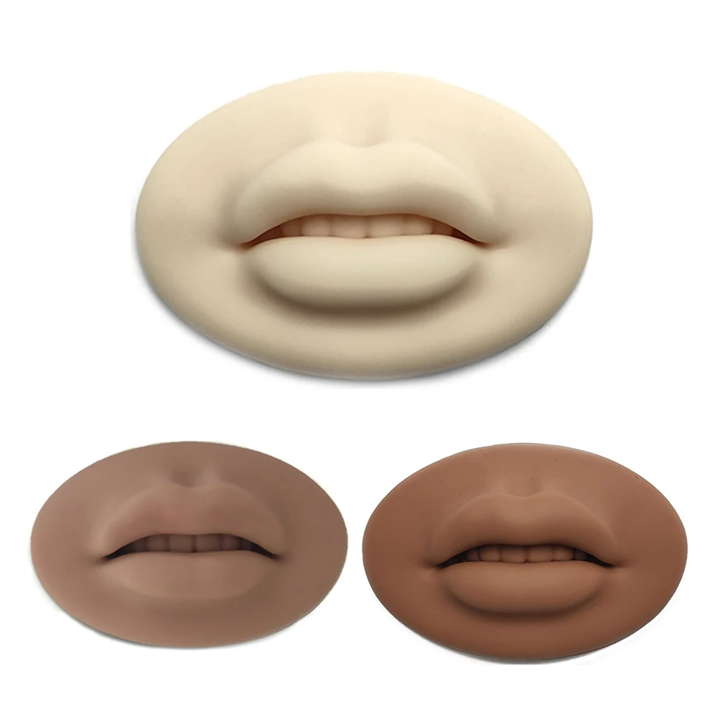 

3D Permanent Makeup Silicone Practise Lip Portable Skin Teaching Training