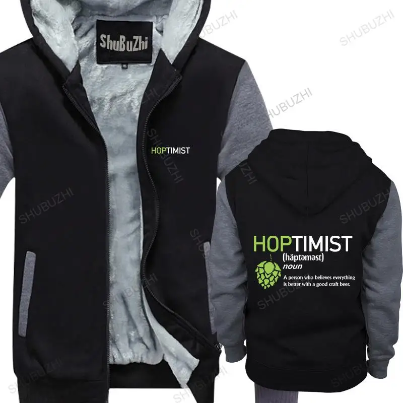 

coat men fleece hoody Hoptimist Definition Black hoodies for Brewer and Craft Beer Lover men winter sweatshirt drop shipping
