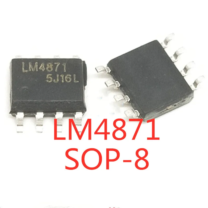 10 шт./лот LM4871T LM4871 LM4871MX SMD SOP-8, усилитель мощности аудио, новый оригинальный IC