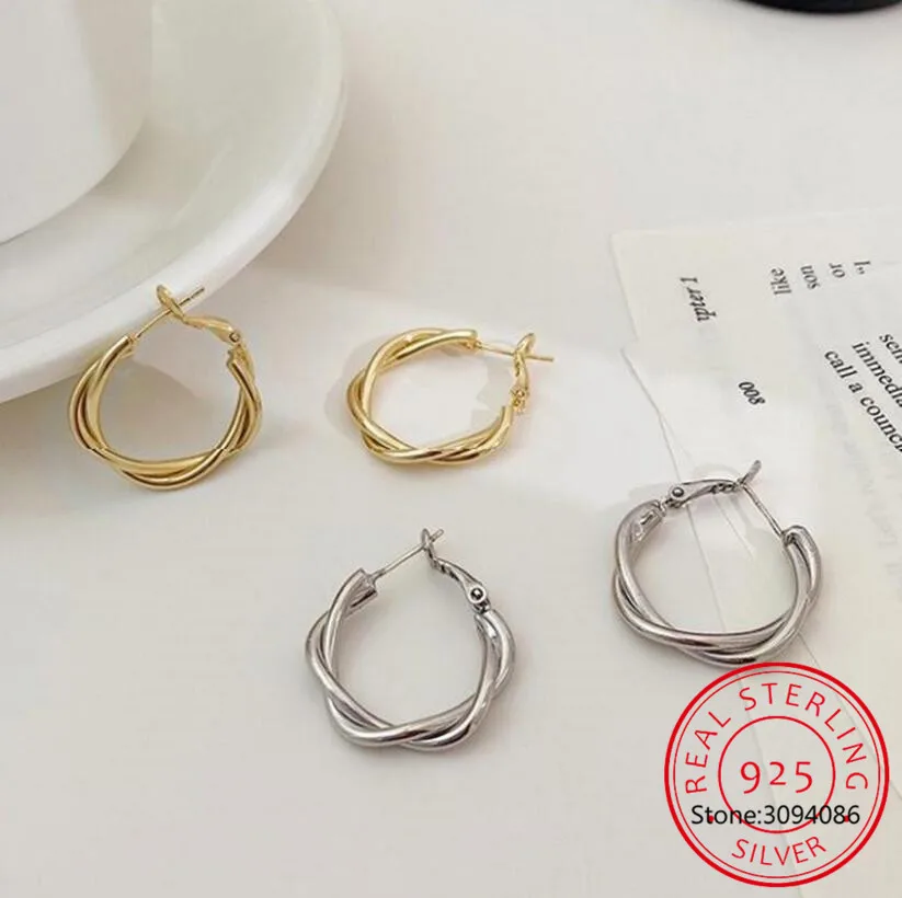 

Женские серьги-кольца из серебра 925 пробы, в стиле ретро