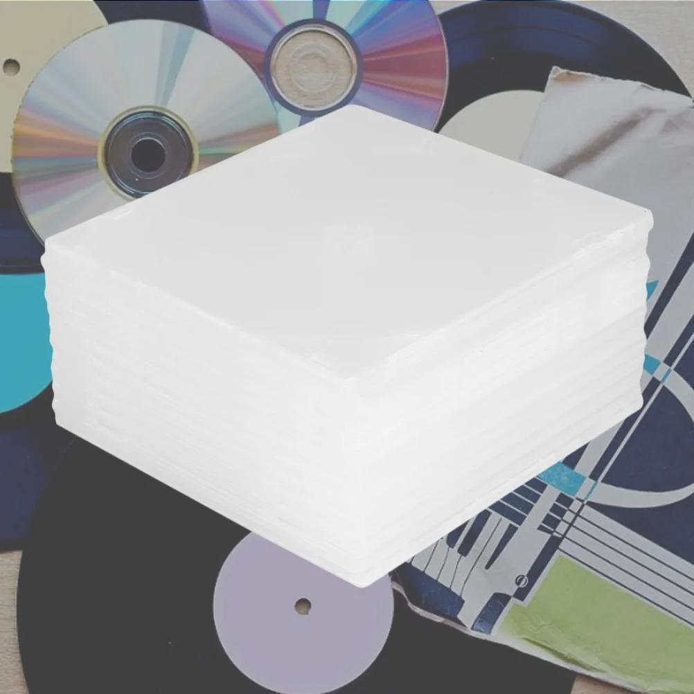 

25 Pcs Ultrathin DVD Case Transparent CD Package Portable CD Storage Box for Home Cinema