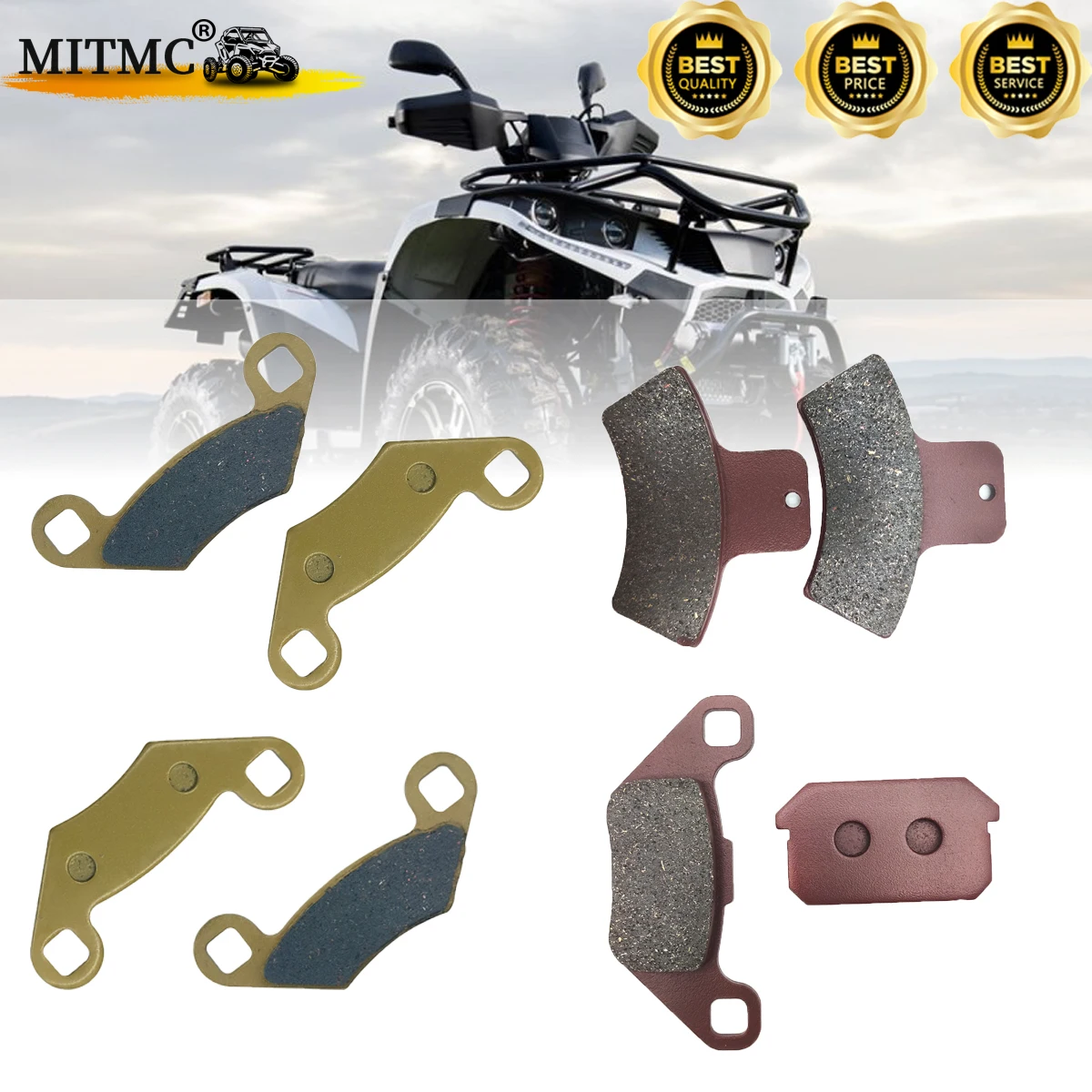 

8 шт. тормозные колодки для Linhai 250 300 250CC 300CC ATV UTV багги, детали тормозных колодок 22245 22111 32176