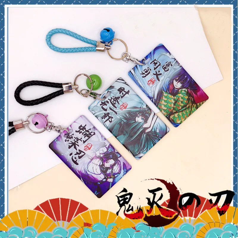 

Anime Demon Slayer Rengoku Cosplay Keychain Acrylic Kimetsu No Yaiba Figure Tomioka Giyuu Student Id Bus Bank ID Card Keyrings