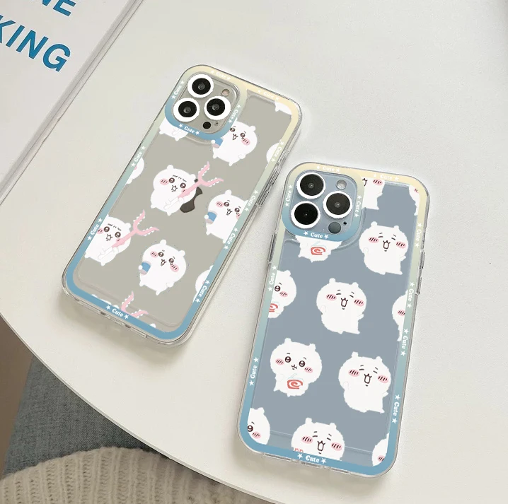 

Cartoon Chiikawa Phone Case For IPhone 14 13 12 11 Pro Max Mini X Xs XR 6 7 8 Plus SE 2020 Transparent Case