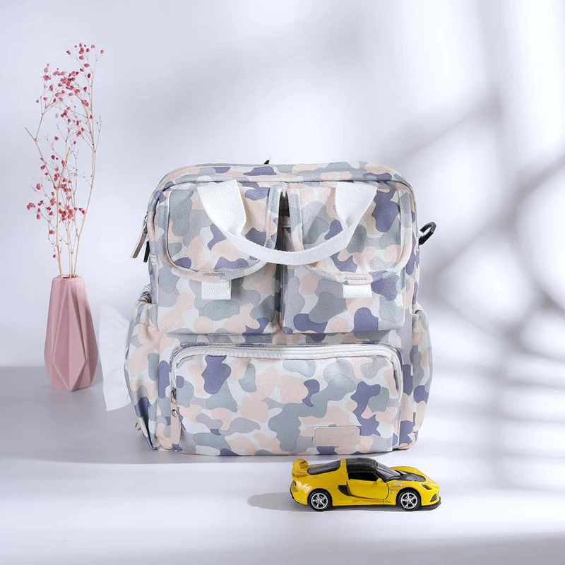 

2022 Print Mommy Bag Diaper Bag Messenger Travel Bag for Babies Multifunctional Maternity Mom Baby Stroller Bag Mother Backpack
