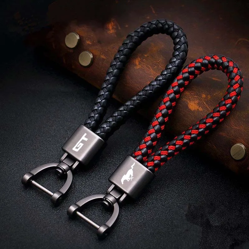 Подвесная талия с логотипом на заказ металлический кожаный шнур брелок для ford