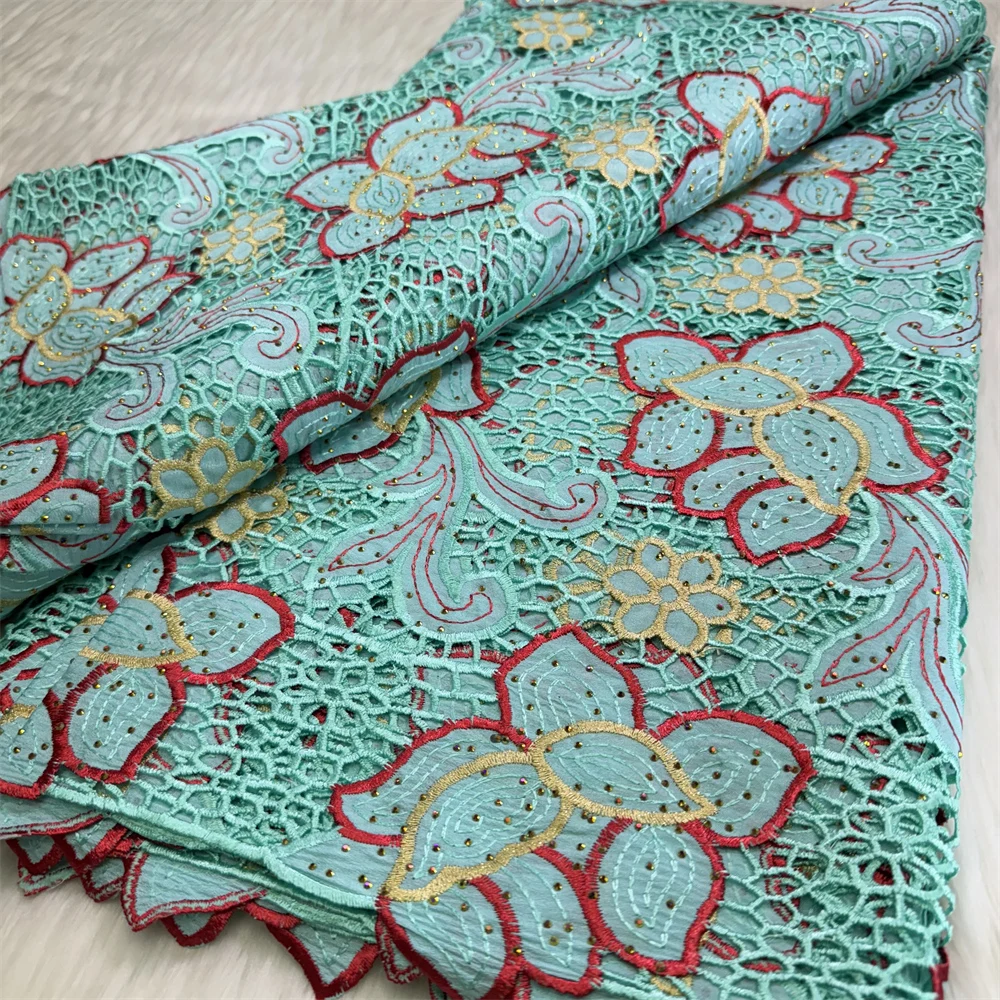 Африканский гипюровый шнур кружевная ткань высокое качество 2024 нигерийская