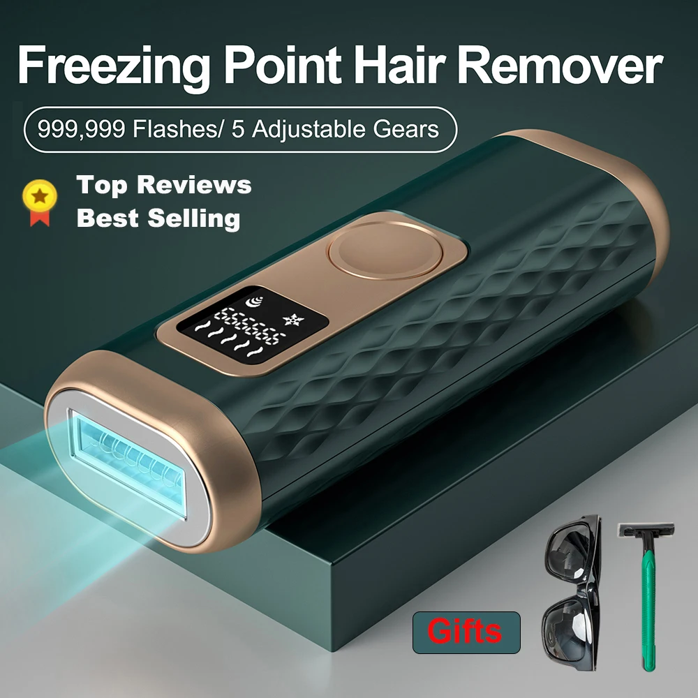 

Freezing Piont IPL Hair Removal Laser Epilator 990000 Flashes Pulsed Light Depilator Touch Screen Maquina De Cortar Cabello