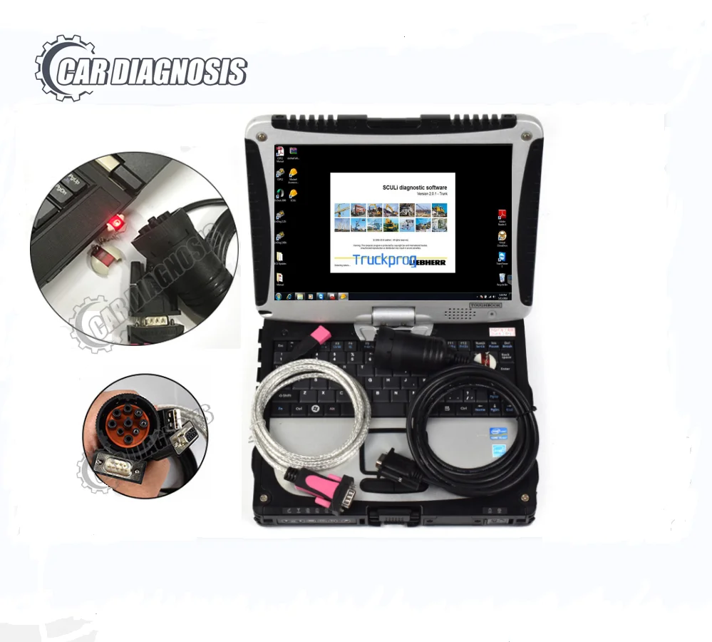 Диагностический комплект CF19 для ноутбука, для экскаватора