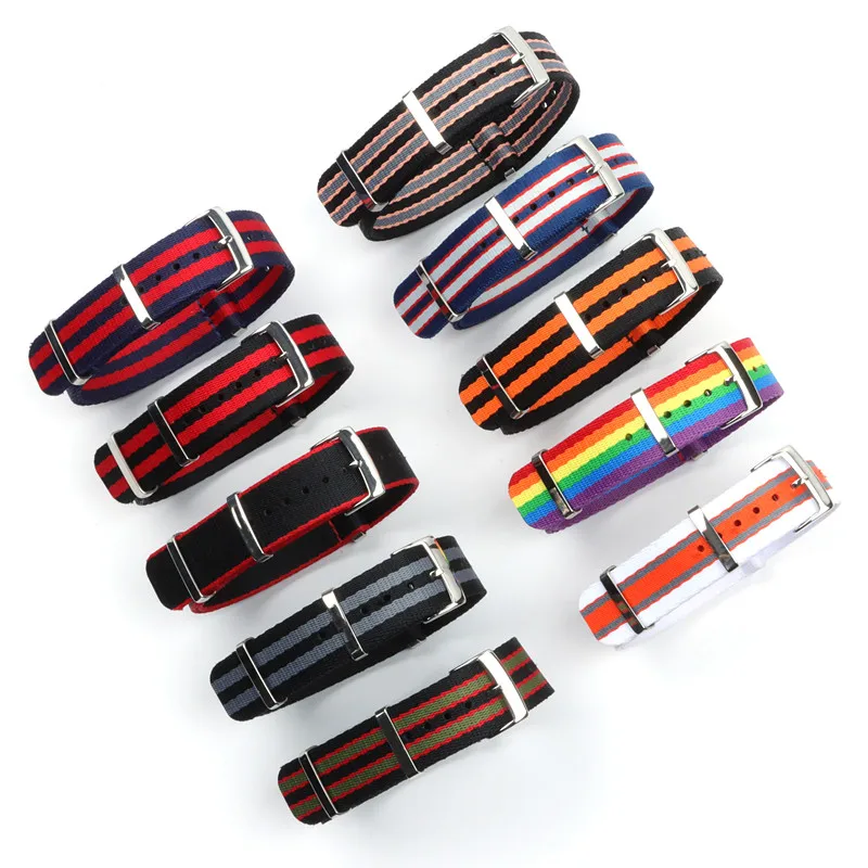 

Army Sports Nylon Nato Zulu Watchband for omega Seamaster 300 Watch Strap Nato Bracelet Accessories 20mm