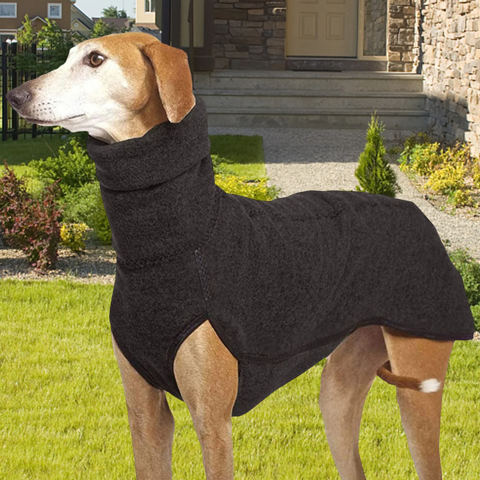 

Dog Pullover Dog Winter Clothes Dog High Neck Sweater Warm Jacket Dog Hoodie Elastic Warm Breathable For Dogs Puppies Size XL