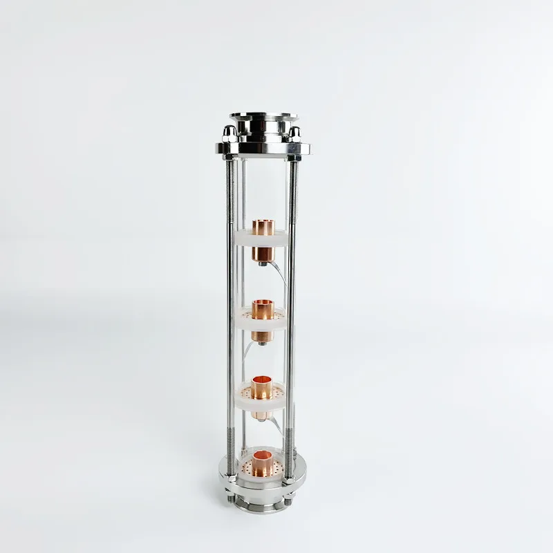 2&quot(51mm) OD64 Distillation Column Copper Bubble Plate Distillation. 4 Floors/5 Floors High-Quality Glass Tower - купить по