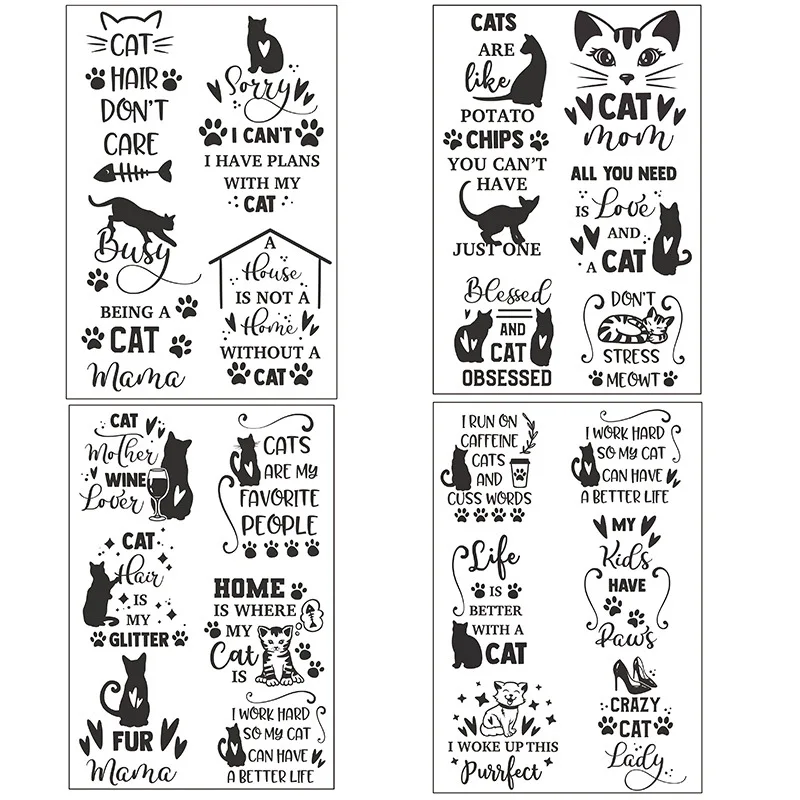 

Cats Style Silicone Seal Clear Seal Stamp Scrapbooking DIY Making Greeting Embossing Photo Card Craft Album Decorative Paper