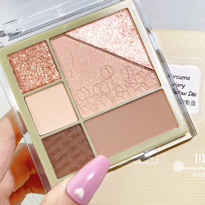 

Tulip Eye Shadow Pearlescent Matte Sequins Water Proof Portable No Smudge Nude Makeup Lasting Makeup Beginner Cosmetic
