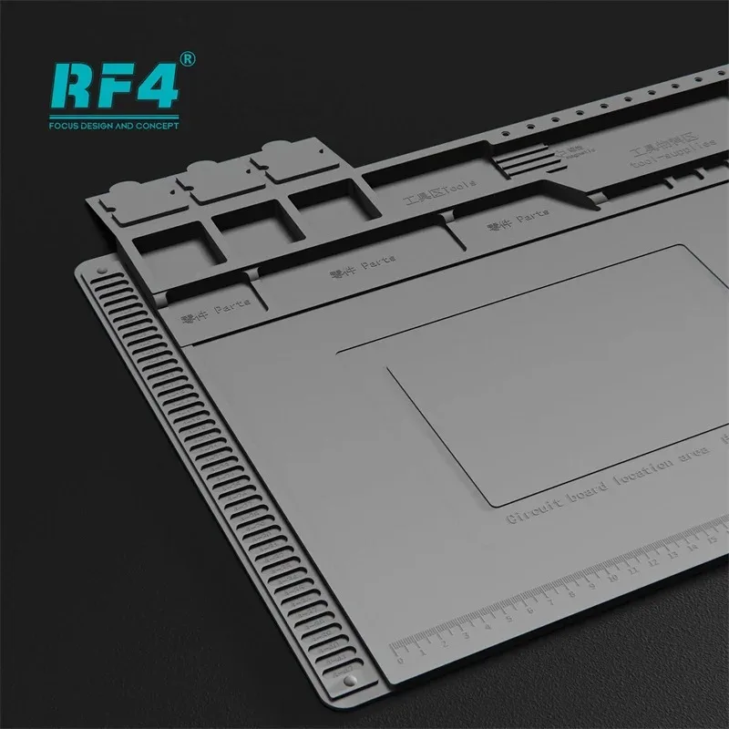 Фото RF4 RF-PO11 Антистатический термоизоляционный коврик с высокой термостойкостью для пайки микросхем BGA на материнских платах мобильных телефонов №3