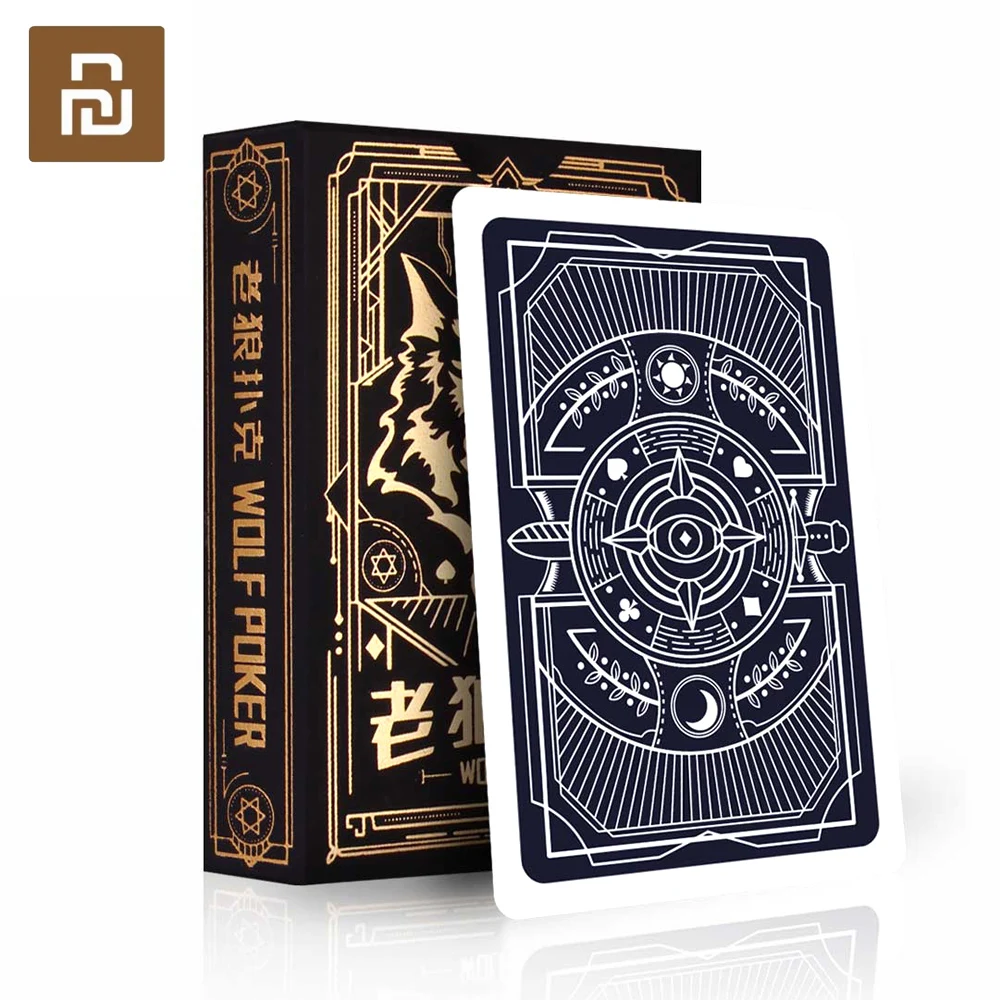 Игральные карты Youpin настольная игра в покер с оборотнями игровые водостойкие 3-10