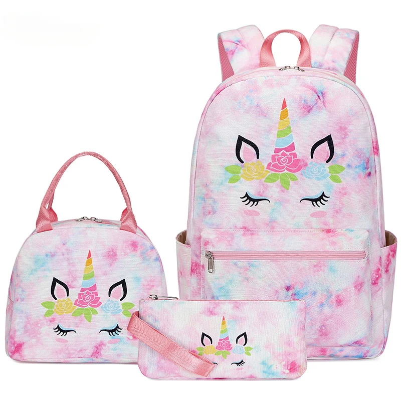 2023 Backpack for Girls School Bags Cute Cartoon Princess School Kids Waterproof Schoolbag Children Book Bag Set Mochila Escolar