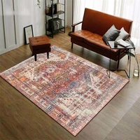bohemian ethnic style red retro carpet for living room home decor sofa bedroom rug art abstract balcony floor mats boho carpet