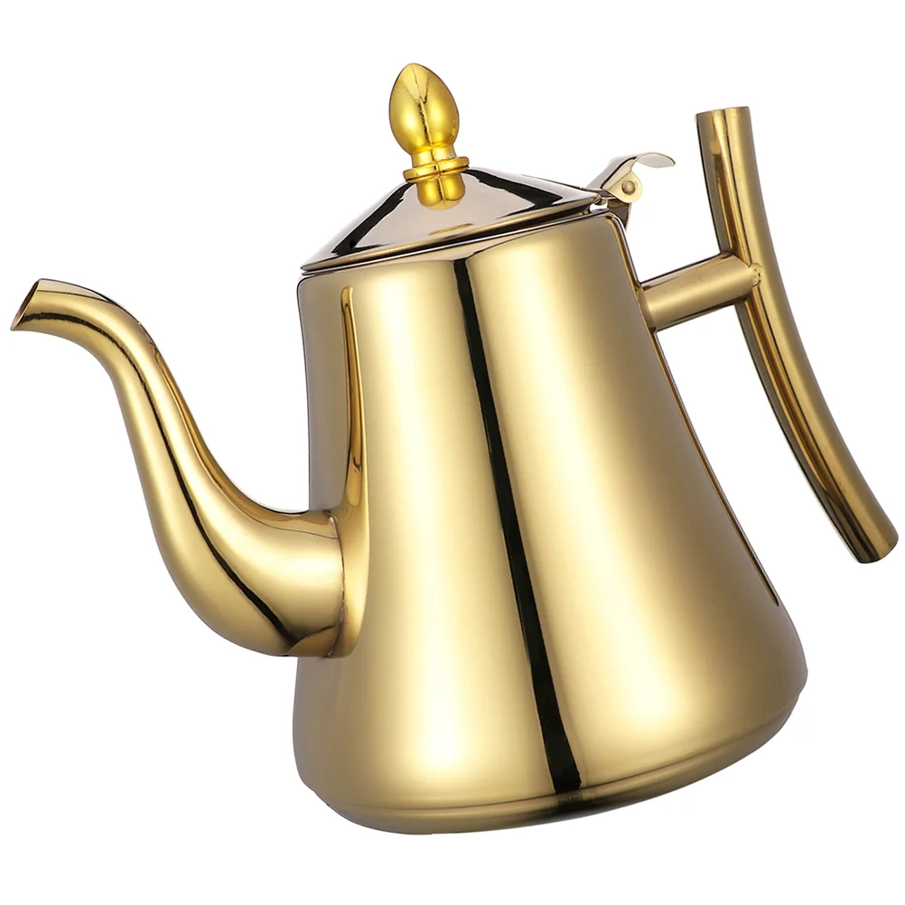 

Pitcher Stove Loose Tea Stainless Steel Tea Pot With Strainer Tea Kettle Stovetop Teapot For Stovetop for Home Tea Oil