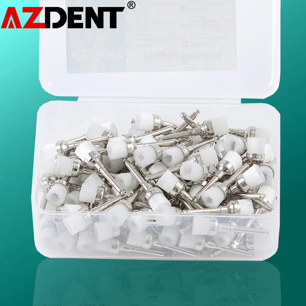 

100pcs/Box Dental Prophy Polishing Brush For Dentist Bowl Shape Used For Stain Removal Polishing