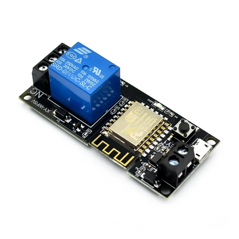 

Sinilink WIFI DC6V ~ 36V Mobile Phone Remote Control Relays Module, home smart phone app ESP-12F XY-WF36V