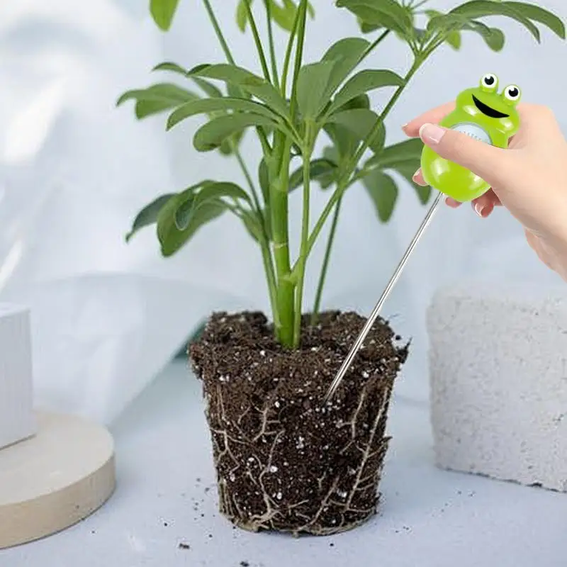 Измеритель влажности почвы для растений милая лягушка с градиентным циферблатом