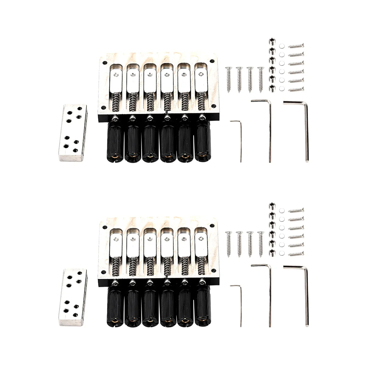 

2 Sets Electric Guitar Bridge Saddle Six Strings Guitar Saddle Bridge for Guitar
