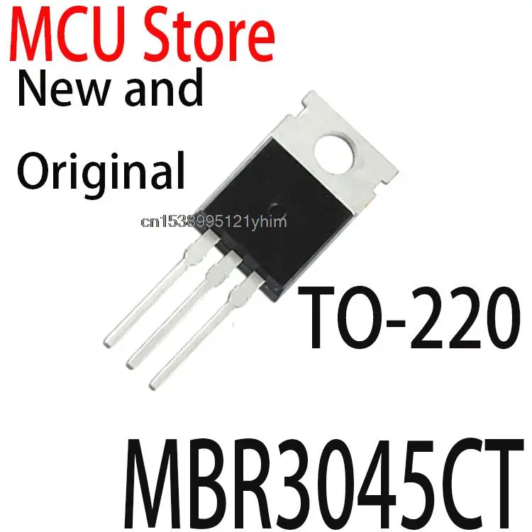 Новые и оригинальные ДИОДЫ TO-220 MBR3045 TO220 MBR3045C 30A45V Schottky с быстрым восстановлением MBR3045CT, 10 шт.