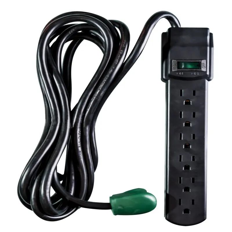 

(GG-16106MSBK) 6 Outlet Surge Protector Black 6 Ft. Cord