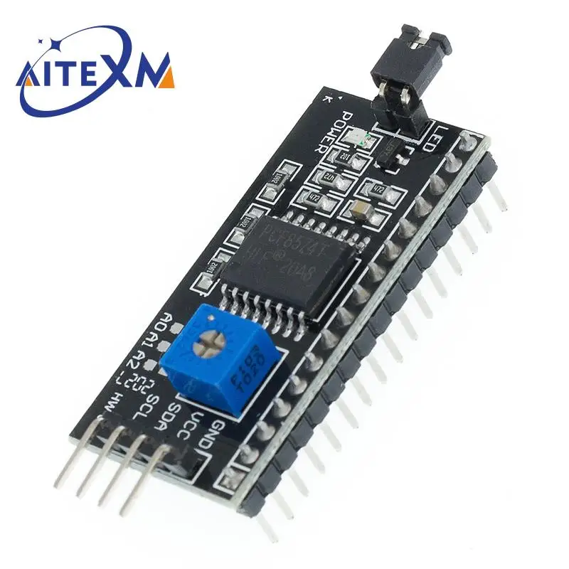 Плата адаптера PCF8574 PCF8574T I/O для IIC I2C TWI последовательный интерфейс SPI LCD 1602 2004 |