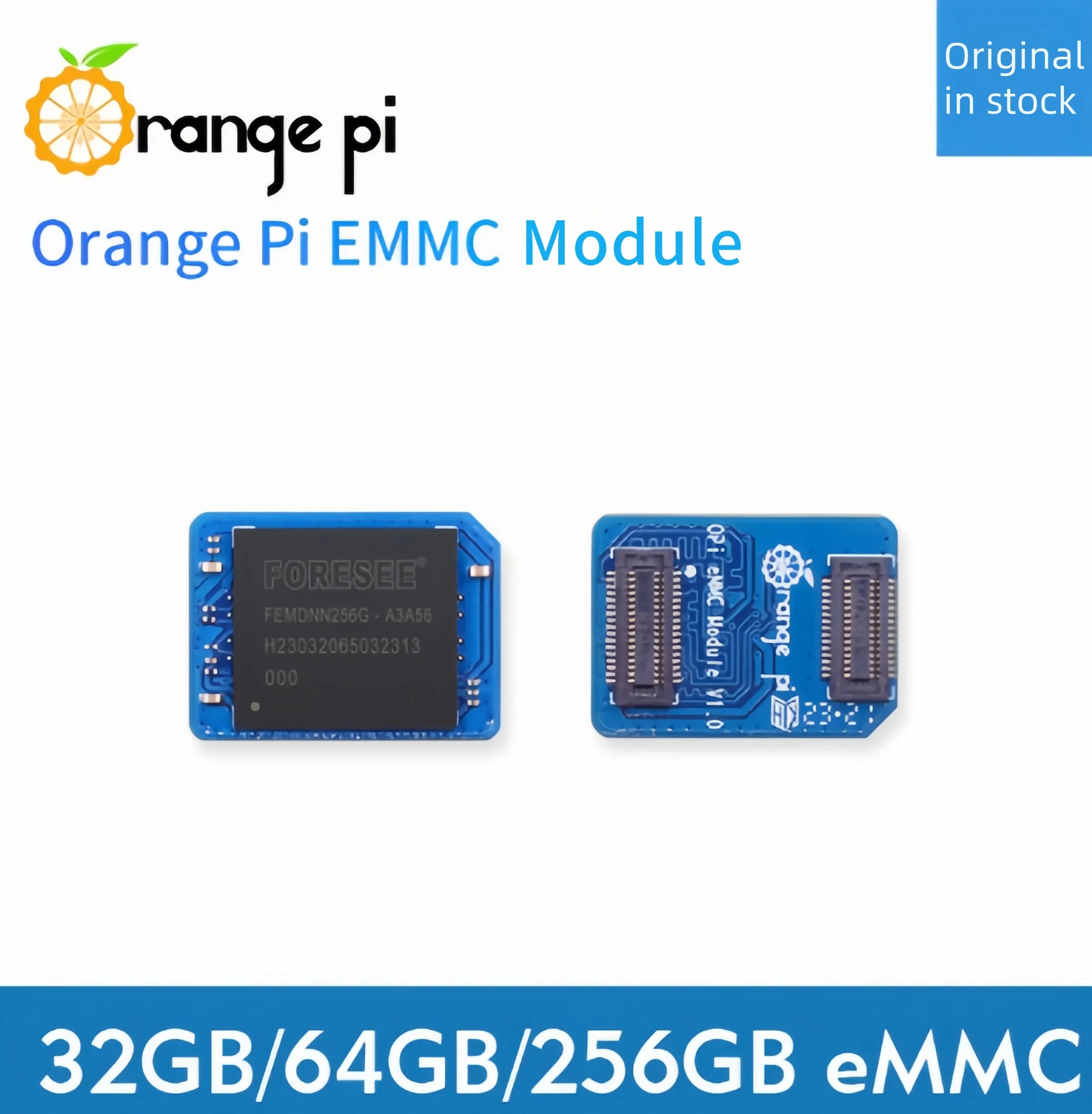 Фото Модуль Orange Pi EMMC 32 ГБ, 64 ГБ, 256 ГБ №1