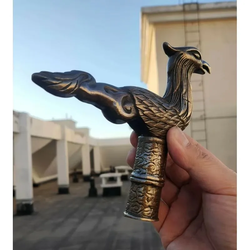 Фототрость с бронзовым пистолетом держателем птицы орла Феникса