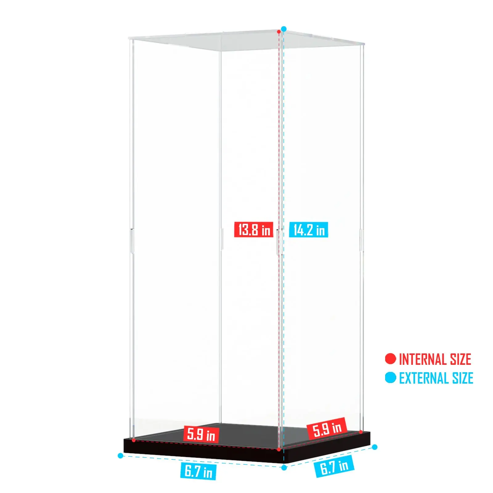 Акриловая самосборка внешний дисплей для Lego Infinity Gauntlet 76191 витрина 76217 76223