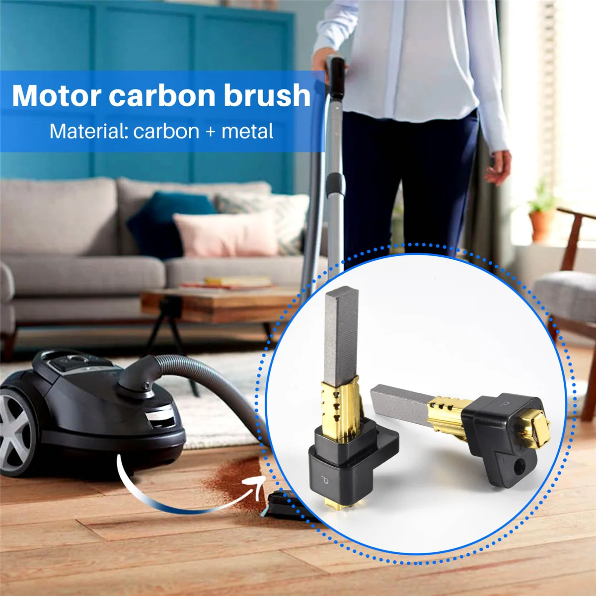 2 шт. угольная щетка для двигателя пылесоса 6 5X11X32 мм высококачественные детали