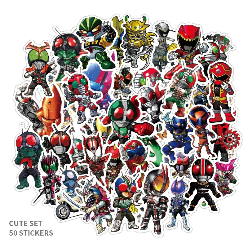 

Мультяшные аниме-наклейки Kamen Rider для автомобиля, ноутбука, телефона, канцелярские товары, Декор, виниловые наклейки, водонепроницаемые фотообои, подарки