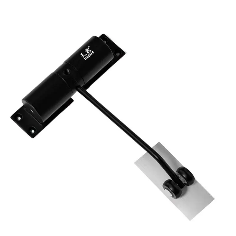 

Безопасный дверной ограничитель, автоматическое отключение гидравлического буфера, темный наряд, без перфорации, регулируемое позиционир...