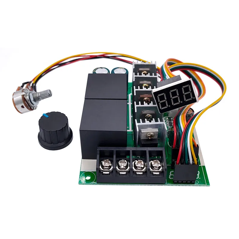 

PWM speed controller DC motor Digital display 0~100% adjustable drive module Input MAX60A 12V 24V