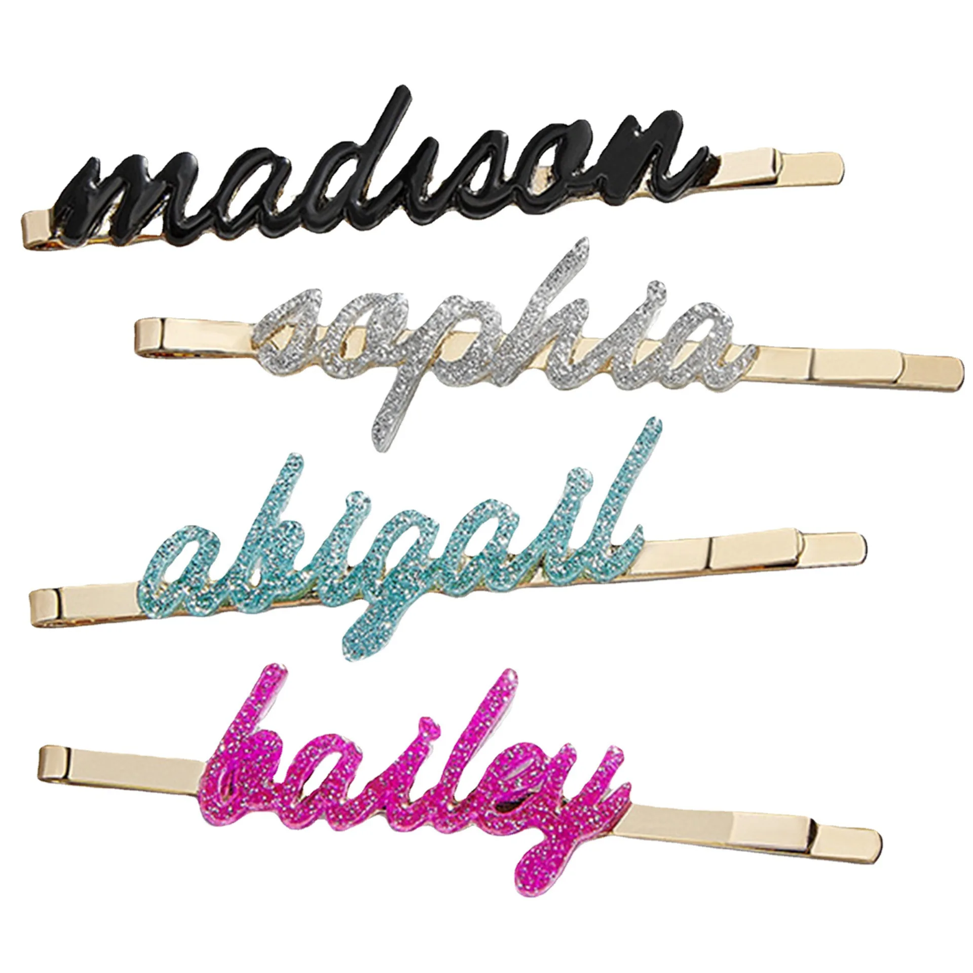 3UMeter New Custom Name Personality Acrylic Name DIY letter One Word Clip Gift