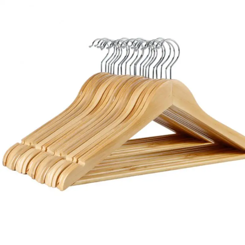 

1pc Wooden Hangers Clothes Drying Rack Storage Hanger For Clothes Wardrobe Closet Organizer Pants Dress Trouser Rack
