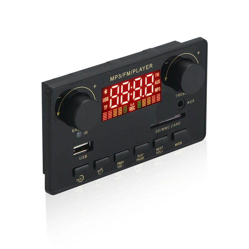 

2X40W Amplifier Bluetooth 5.0 MP3 Player WAV Decoder Board 12V Car FM Radio Module Support TF USB AUX Handsfree
